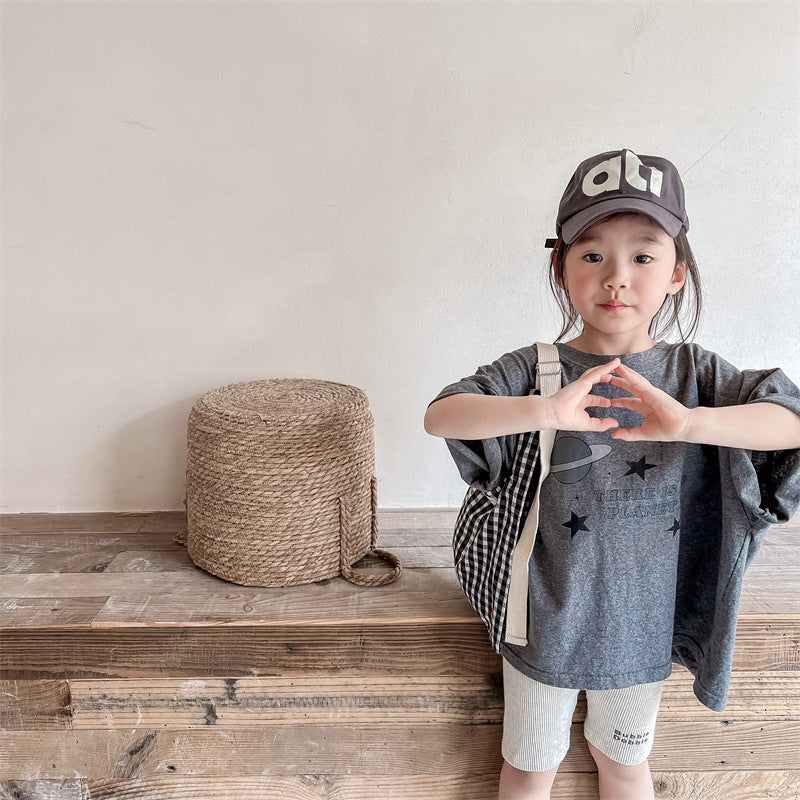 半袖Tシャツ Space Print Short Sleeve T-Shirt 宇宙 スペース 半袖 Tシャツ【mh0012001】