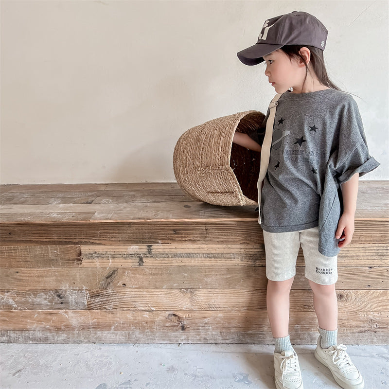 半袖Tシャツ Space Print Short Sleeve T-Shirt 宇宙 スペース 半袖 Tシャツ【mh0012001】