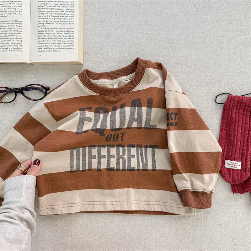 長袖Tシャツ Stripe / 12M (80) キッズトップス ボーダー/無地ロゴプリント長袖Tシャツ【mh0008965】