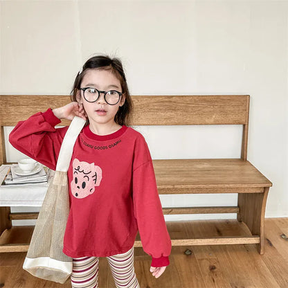 長袖Tシャツ キッズトップス 長袖プリントTシャツ 3カラー【mh0006850】