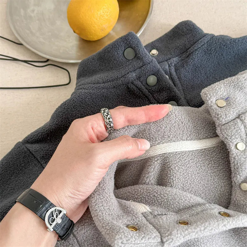 長袖Tシャツ キッズトップス キャラクタープリントフリース長袖プルオーバーTシャツ【mh0007960】