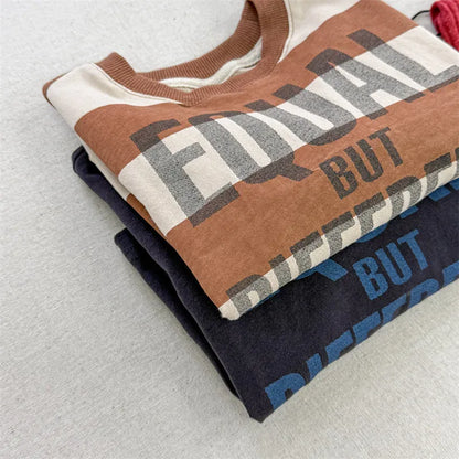 長袖Tシャツ キッズトップス ボーダー/無地ロゴプリント長袖Tシャツ【mh0008965】