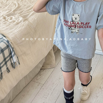 半袖Tシャツ ベアくま/ドッグ犬プリント半袖Tシャツ【mh0009378】