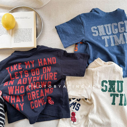 半袖Tシャツ ビッグレターロゴプリント半袖Tシャツ【mh0009381】