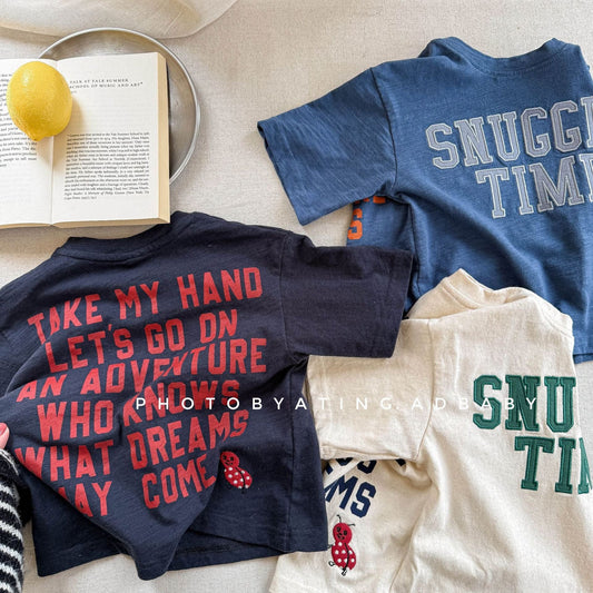 半袖Tシャツ ビッグレターロゴプリント半袖Tシャツ【mh0009381】