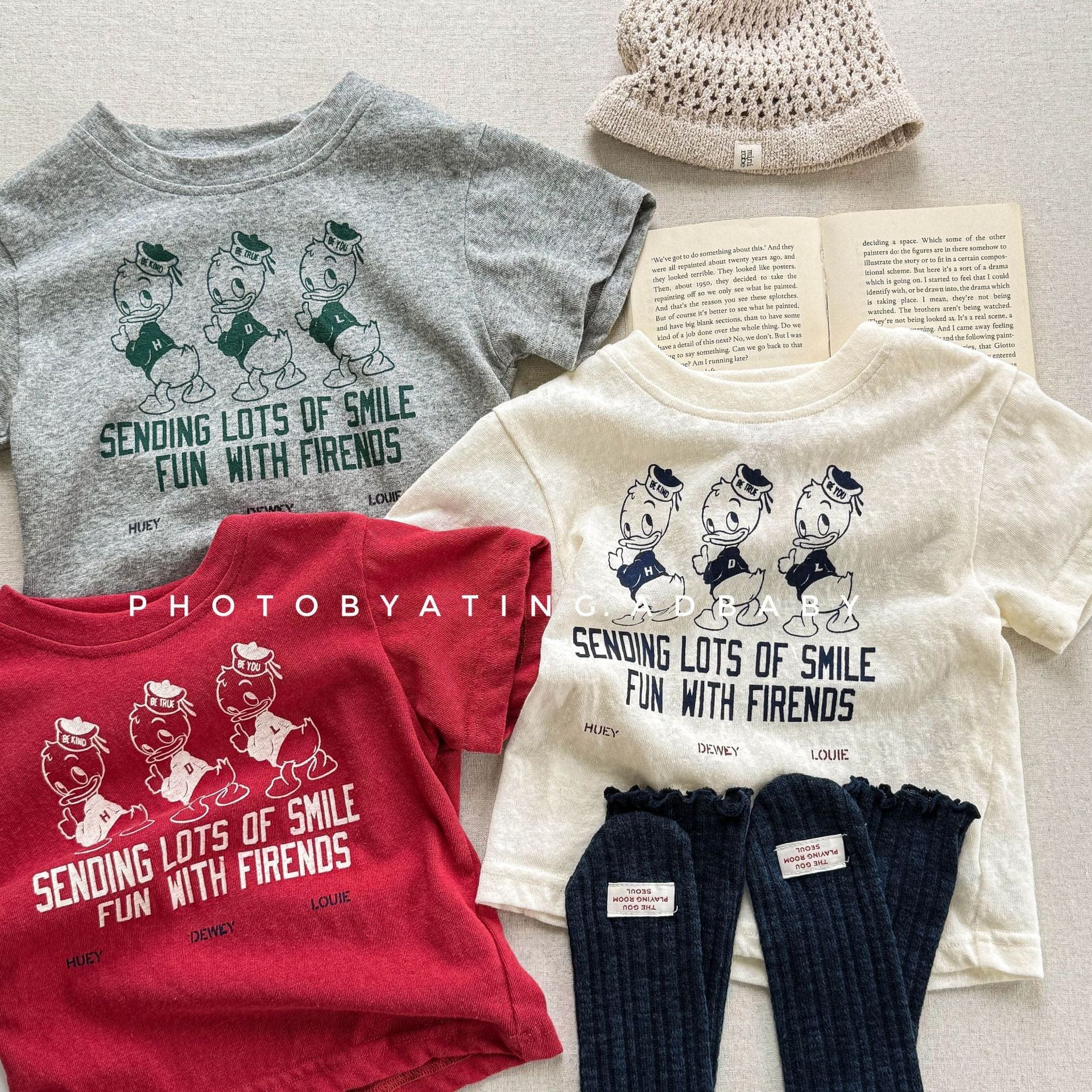 半袖Tシャツ ダックプリントロゴ半袖Tシャツ【mh0009385】