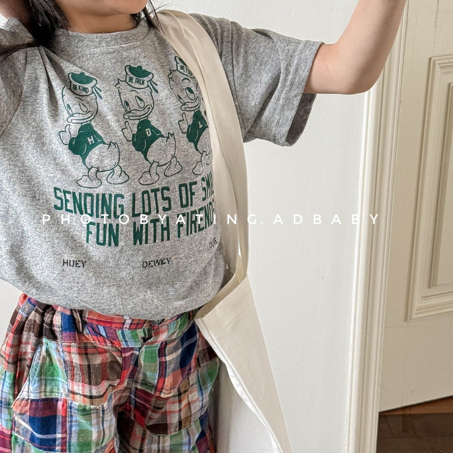 半袖Tシャツ ダックプリントロゴ半袖Tシャツ【mh0009385】