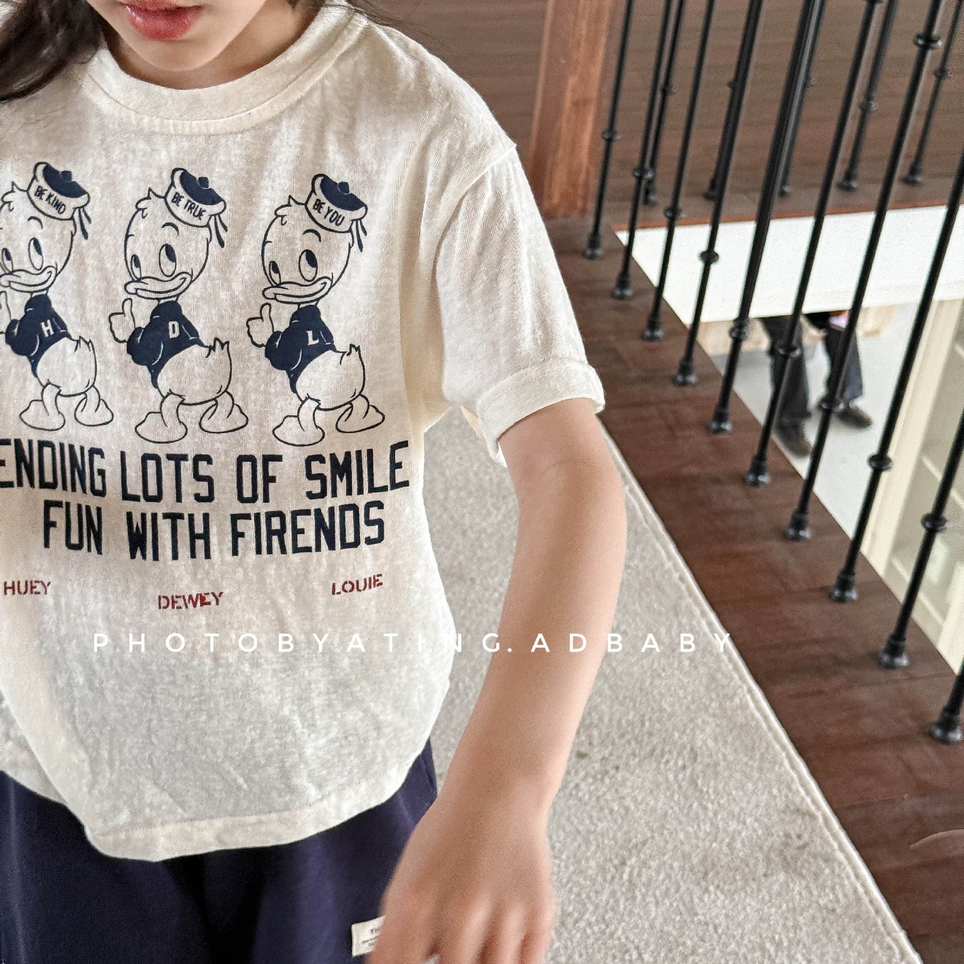 半袖Tシャツ ダックプリントロゴ半袖Tシャツ【mh0009385】