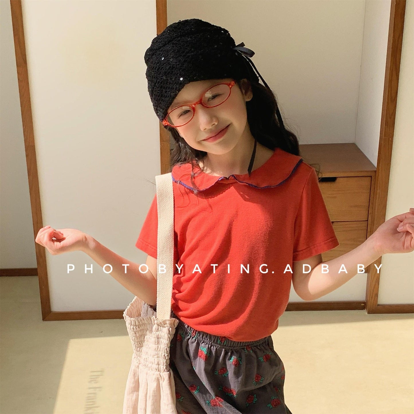 半袖Tシャツ 丸襟半袖Tシャツブラウス【mh0009785】