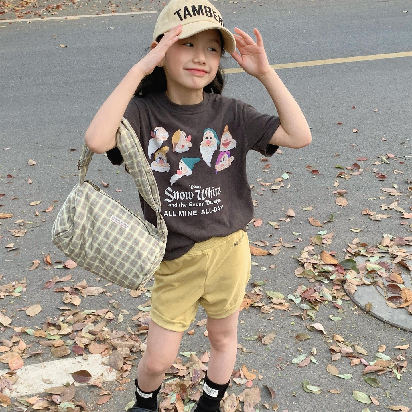 半袖Tシャツ 小人プリント半袖Tシャツ【mh0010125】