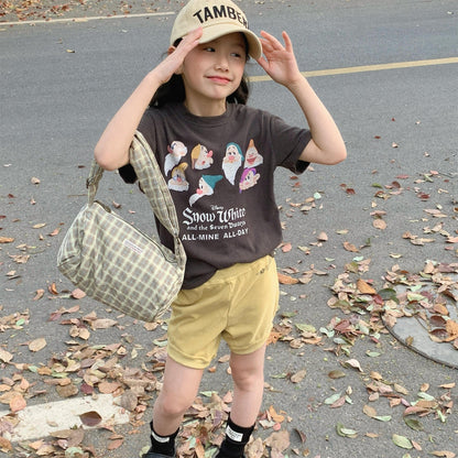 半袖Tシャツ 小人プリント半袖Tシャツ【mh0010125】