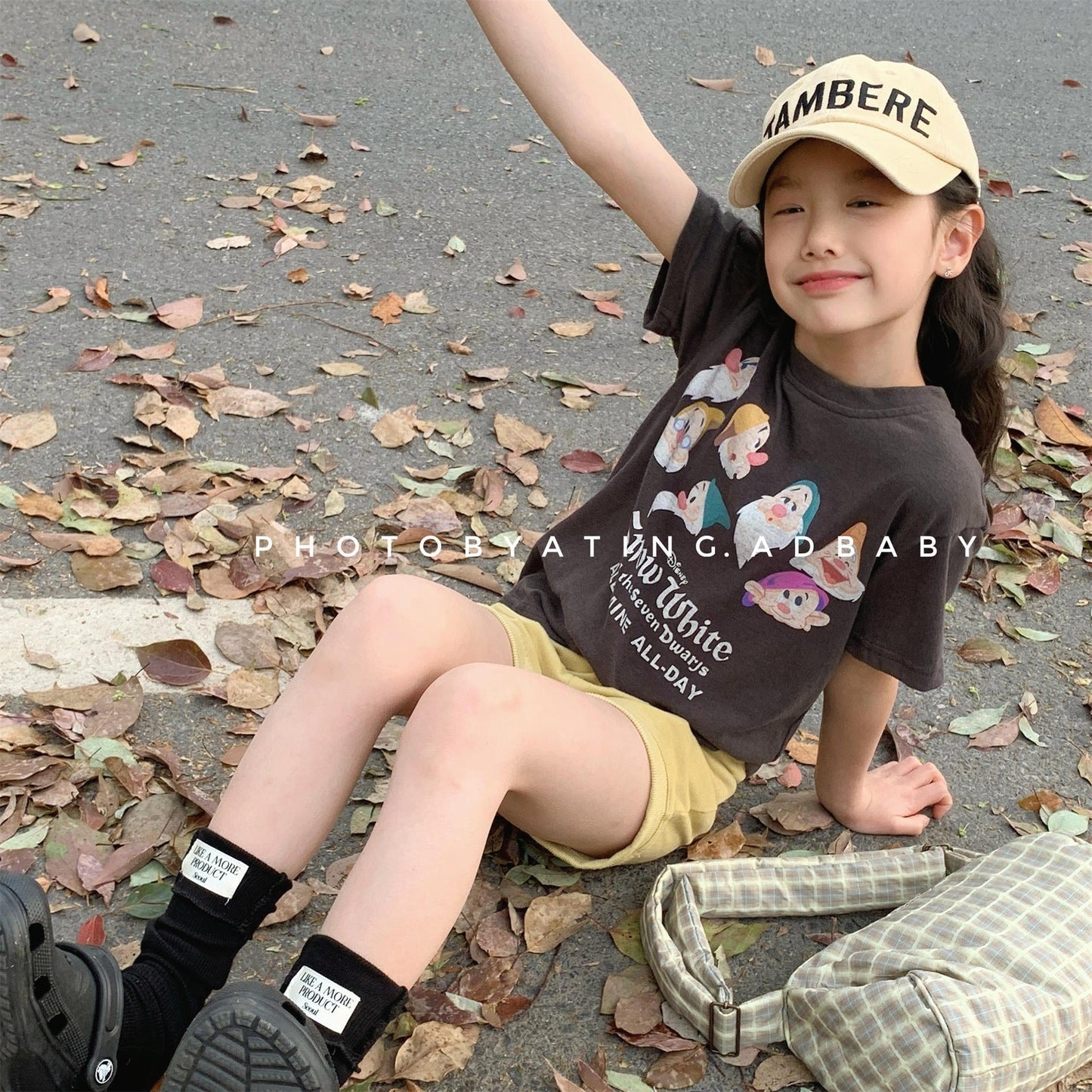 半袖Tシャツ 小人プリント半袖Tシャツ【mh0010125】