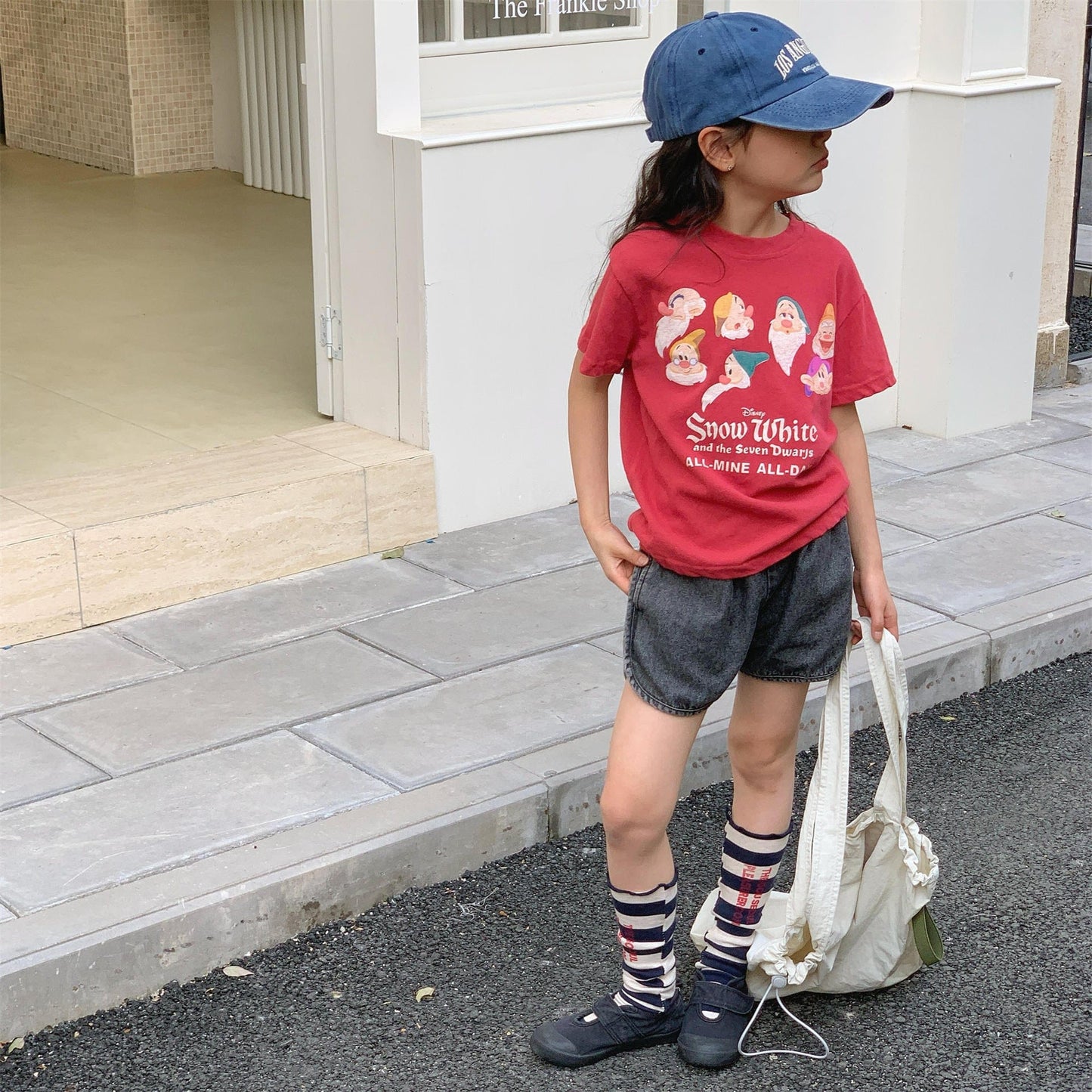 半袖Tシャツ 小人プリント半袖Tシャツ【mh0010125】