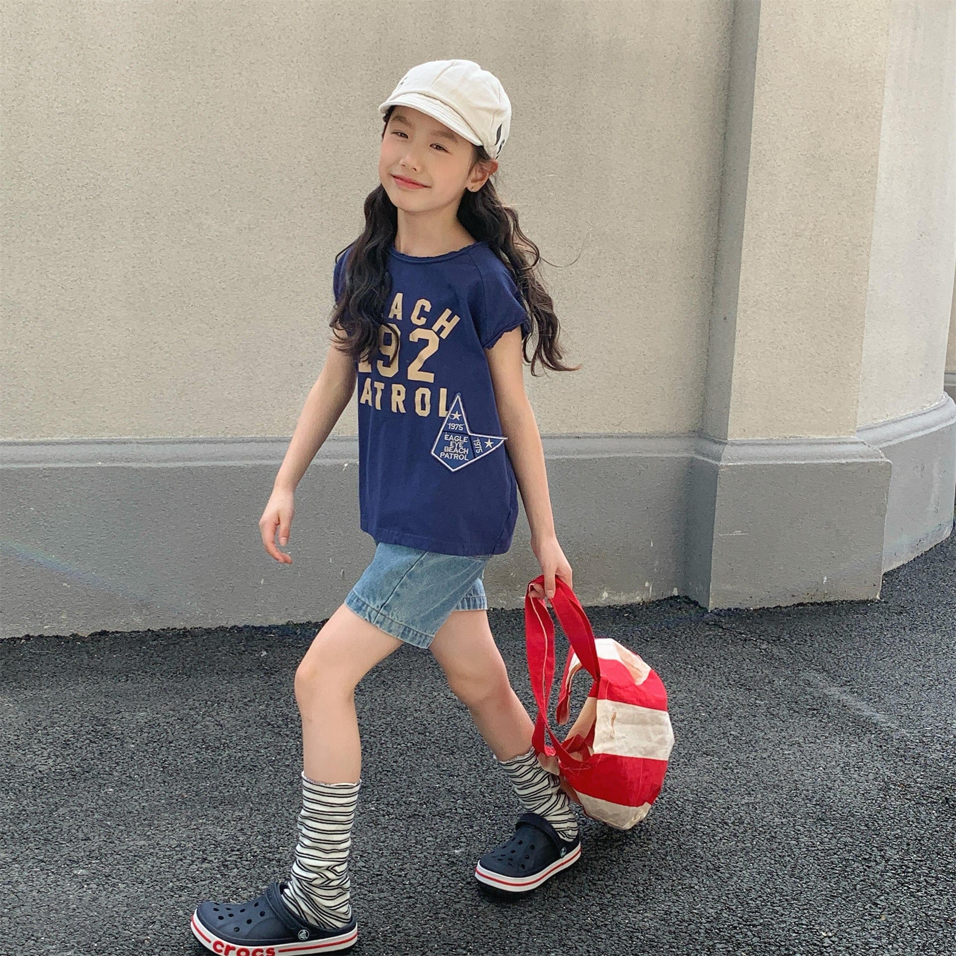 半袖Tシャツ ロゴプリントノースリーブTシャツ【mh0010127】