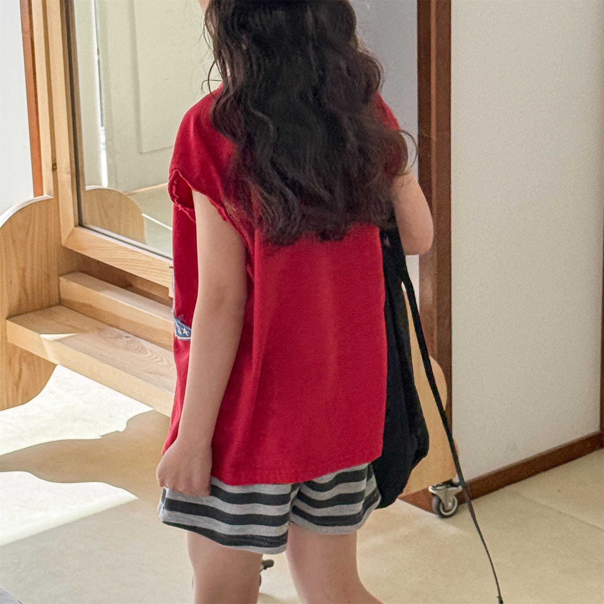 半袖Tシャツ ロゴプリントノースリーブTシャツ【mh0010127】