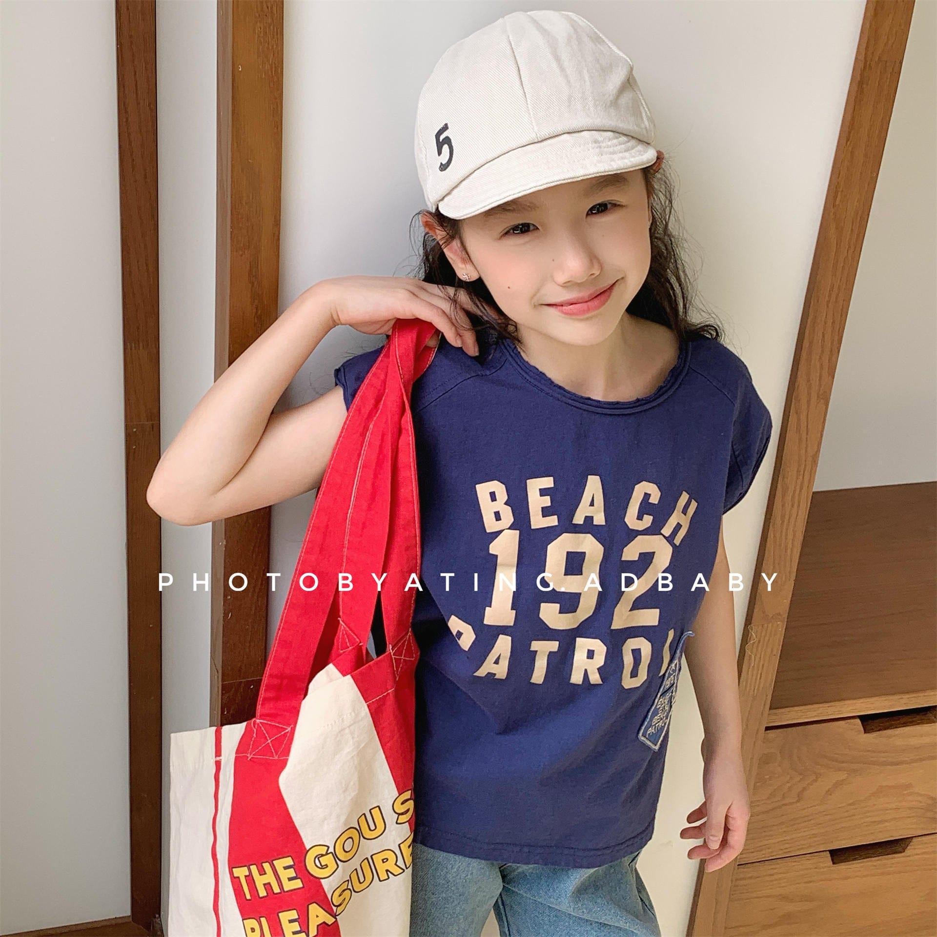 半袖Tシャツ ロゴプリントノースリーブTシャツ【mh0010127】