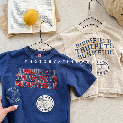 半袖Tシャツ レターロゴプリント半袖Tシャツ【mh0010136】