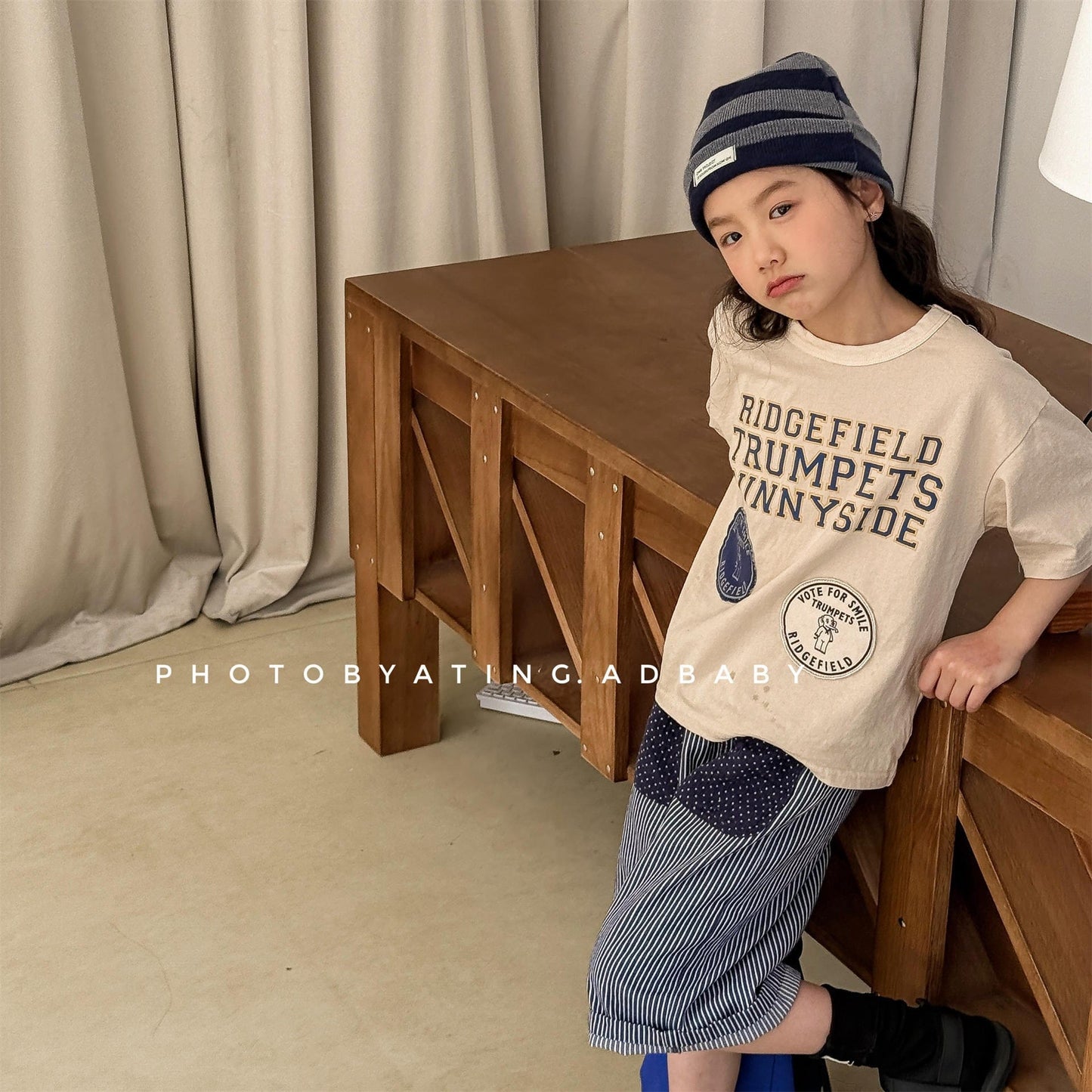 半袖Tシャツ レターロゴプリント半袖Tシャツ【mh0010136】