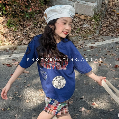 半袖Tシャツ レターロゴプリント半袖Tシャツ【mh0010136】