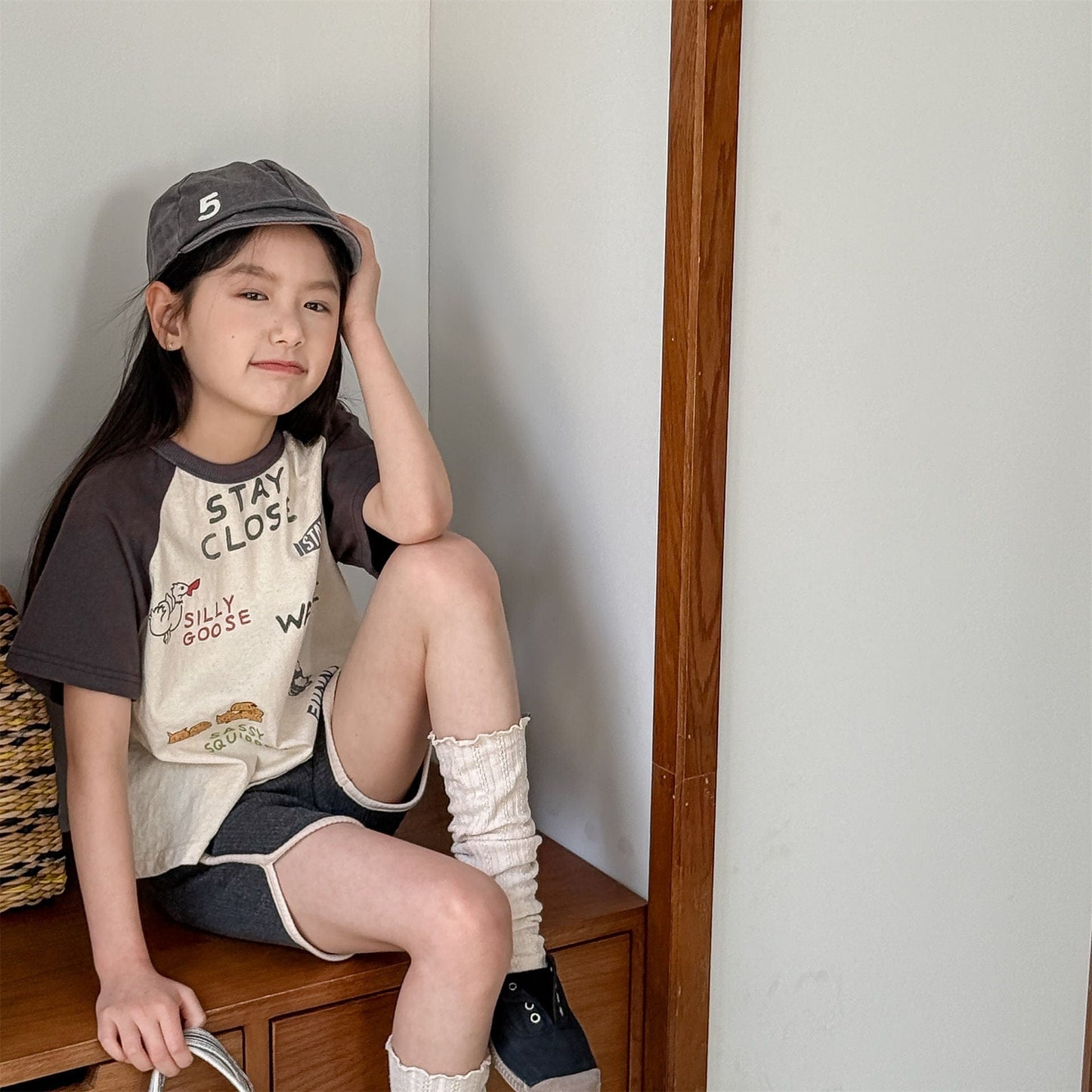 半袖Tシャツ お絵描きプリントラグラン半袖Tシャツ【mh0010140】