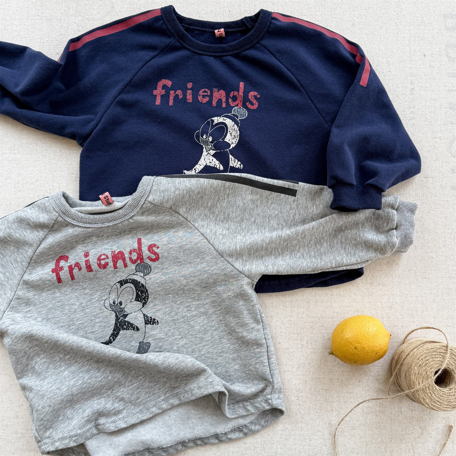 長袖Tシャツ プリント柄サイドライン長袖Tシャツ【mh0010619】