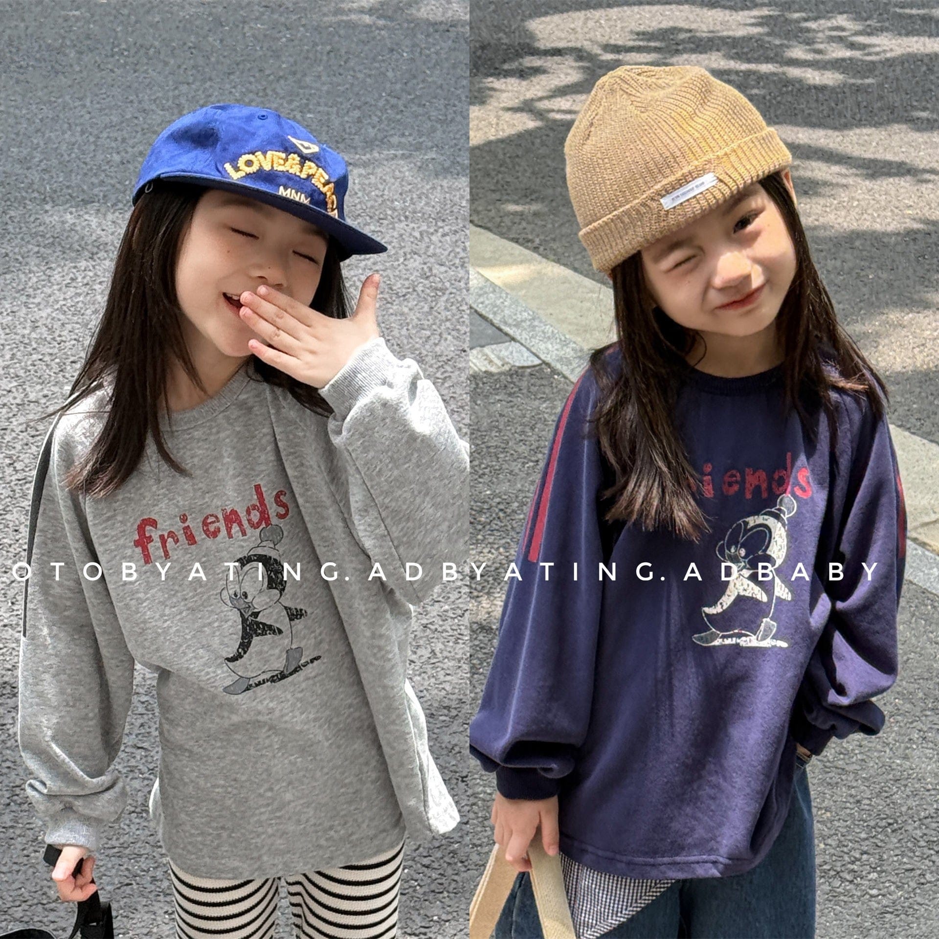 長袖Tシャツ プリント柄サイドライン長袖Tシャツ【mh0010619】