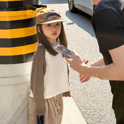 長袖Tシャツ カラフルパッチワーク長袖Tシャツ【mh0010624】