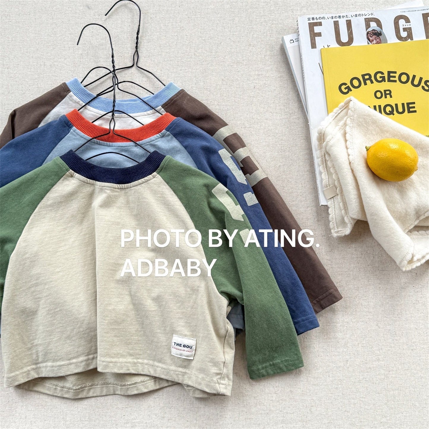 長袖Tシャツ カラフルパッチワーク長袖Tシャツ【mh0010624】