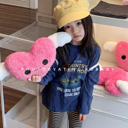 長袖Tシャツ カントリープリント長袖Tシャツ【mh0010628】