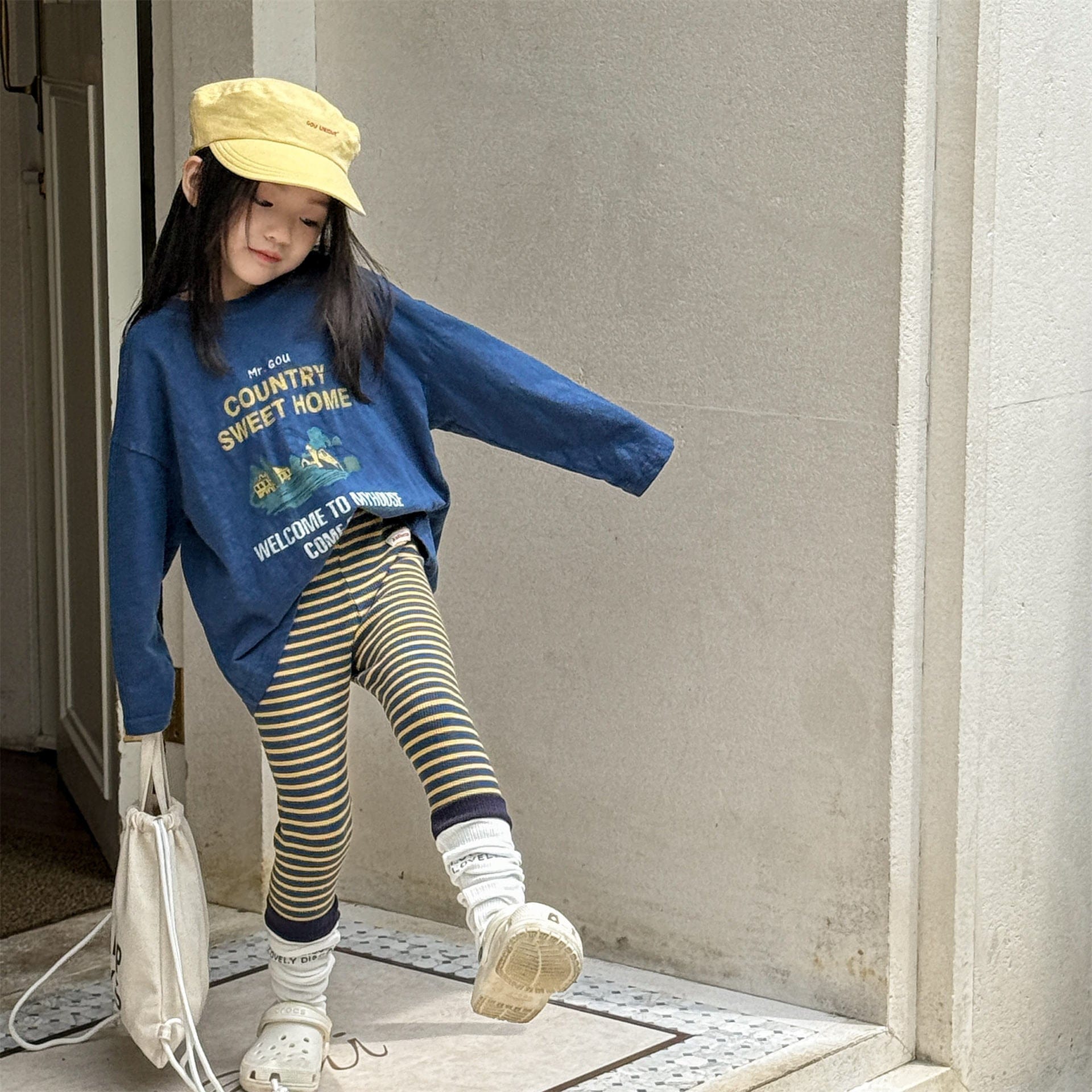 長袖Tシャツ カントリープリント長袖Tシャツ【mh0010628】