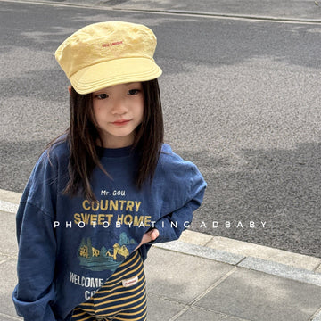長袖Tシャツ カントリープリント長袖Tシャツ【mh0010628】
