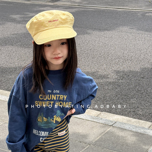 長袖Tシャツ カントリープリント長袖Tシャツ【mh0010628】