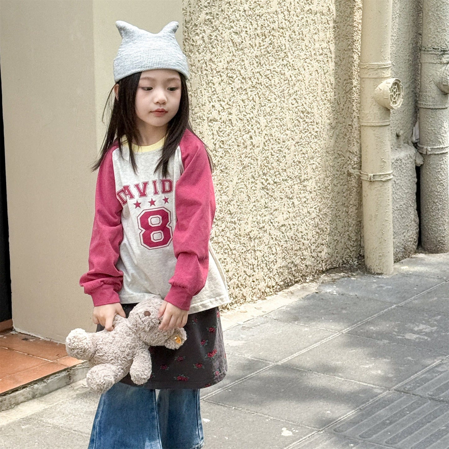 長袖Tシャツ パッチワークラグラン長袖Tシャツ【mh0010630】