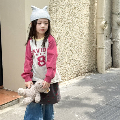 長袖Tシャツ パッチワークラグラン長袖Tシャツ【mh0010630】