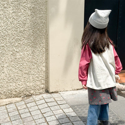 長袖Tシャツ パッチワークラグラン長袖Tシャツ【mh0010630】