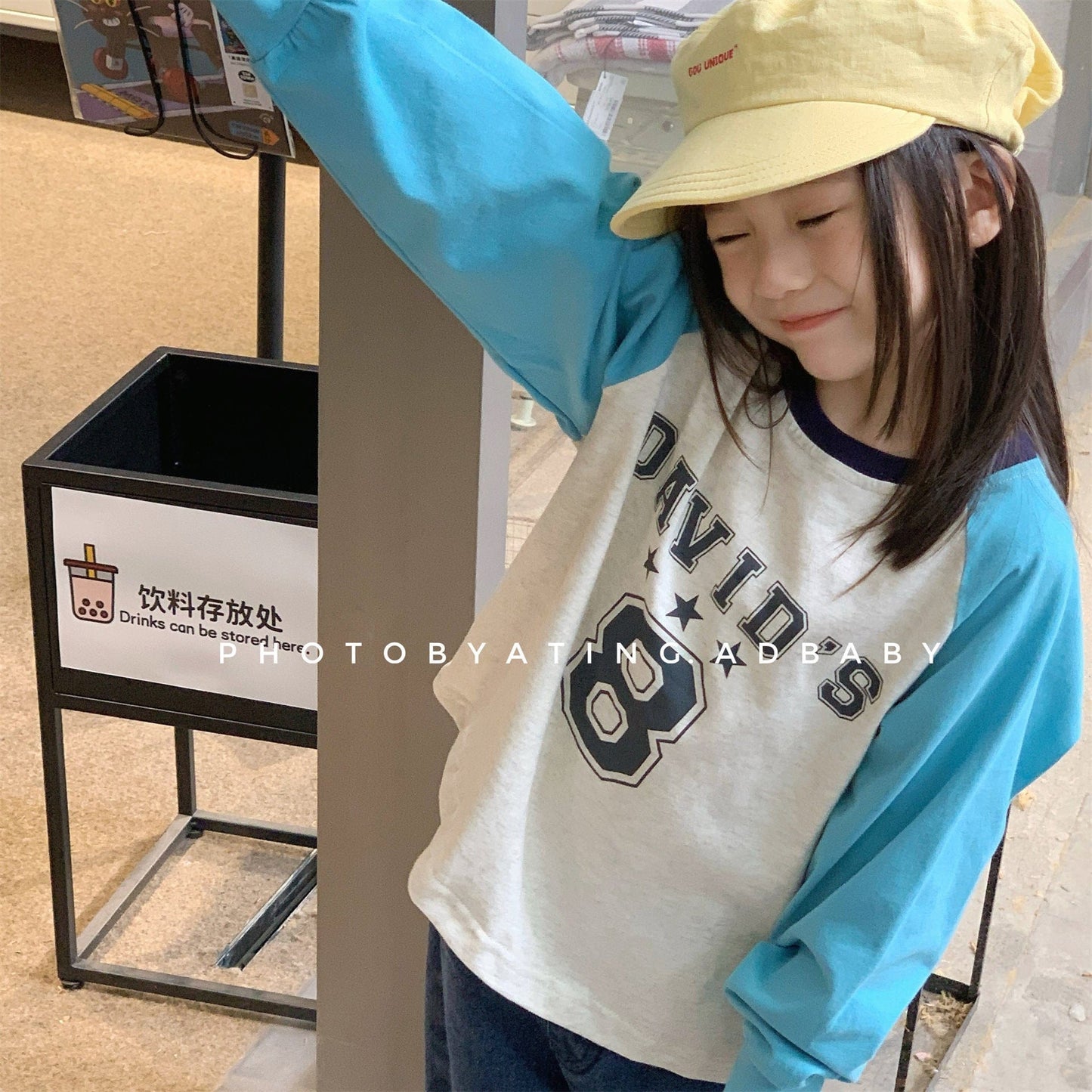 長袖Tシャツ パッチワークラグラン長袖Tシャツ【mh0010630】