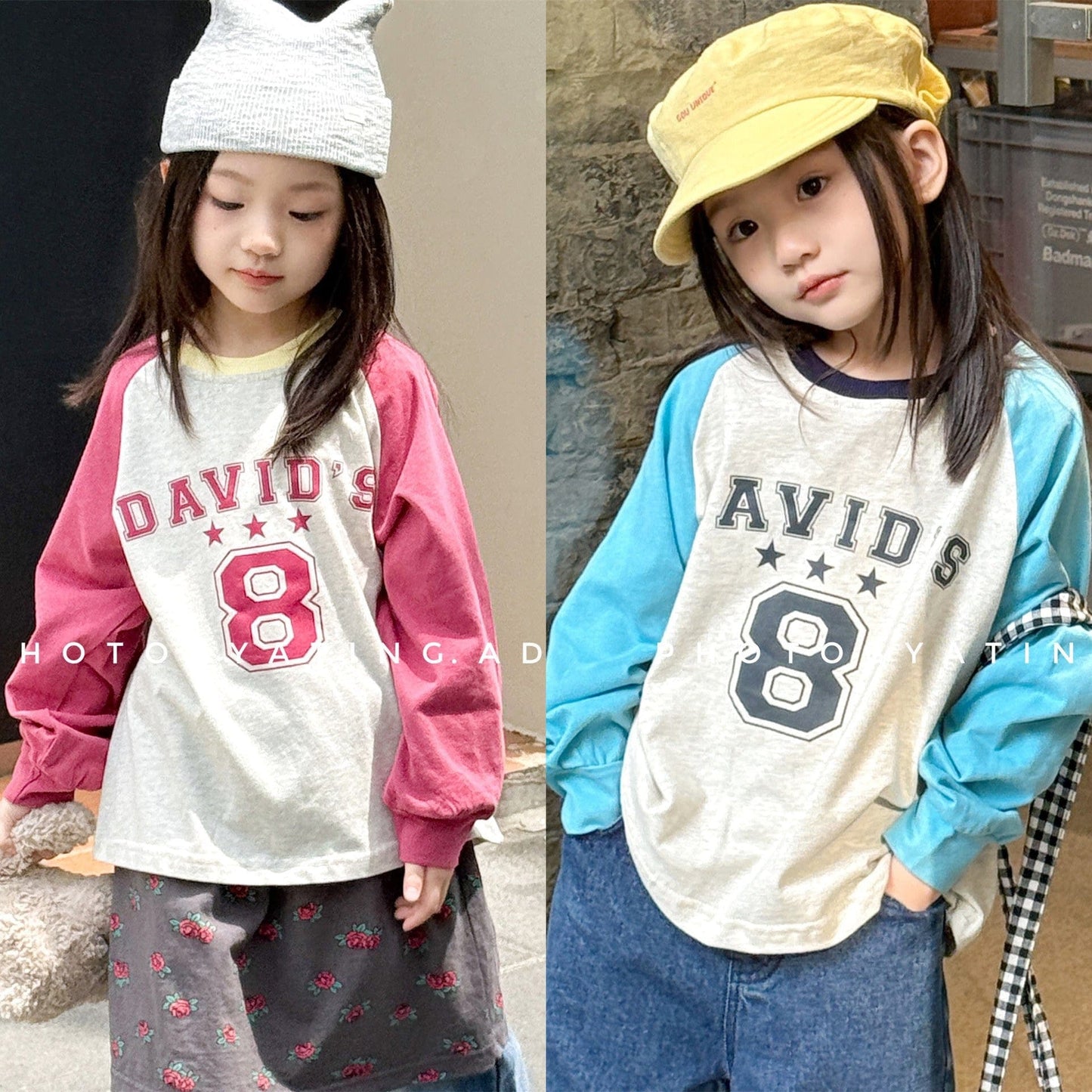 長袖Tシャツ パッチワークラグラン長袖Tシャツ【mh0010630】