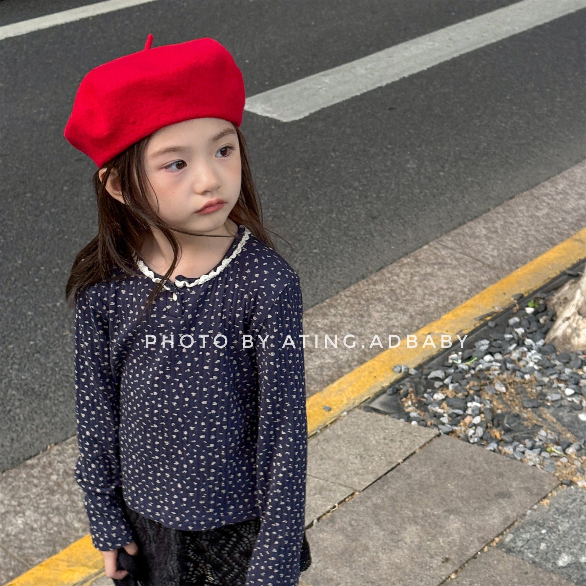 長袖Tシャツ フラワー小花柄プリント長袖Tシャツカットソー【mh0010631】