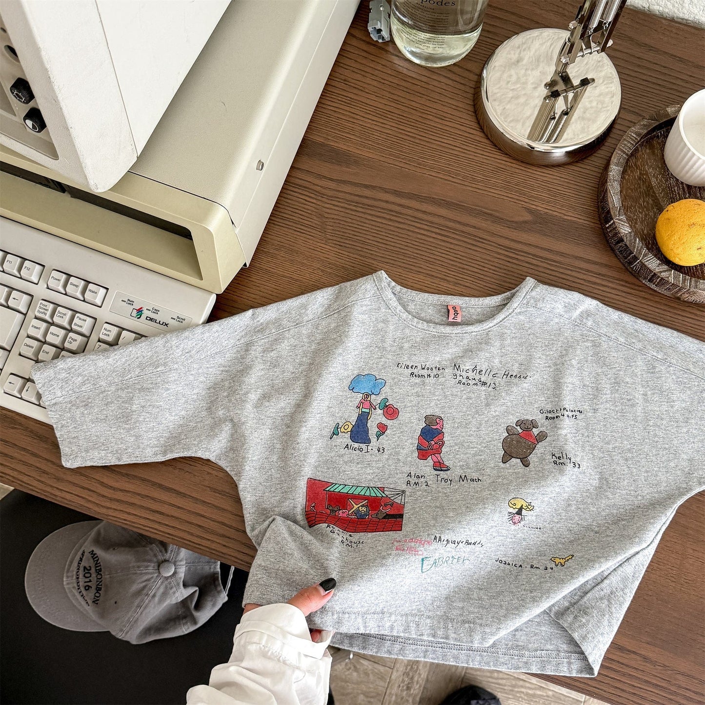 長袖Tシャツ イラストプリント長袖Tシャツ スウェット【mh0010807】