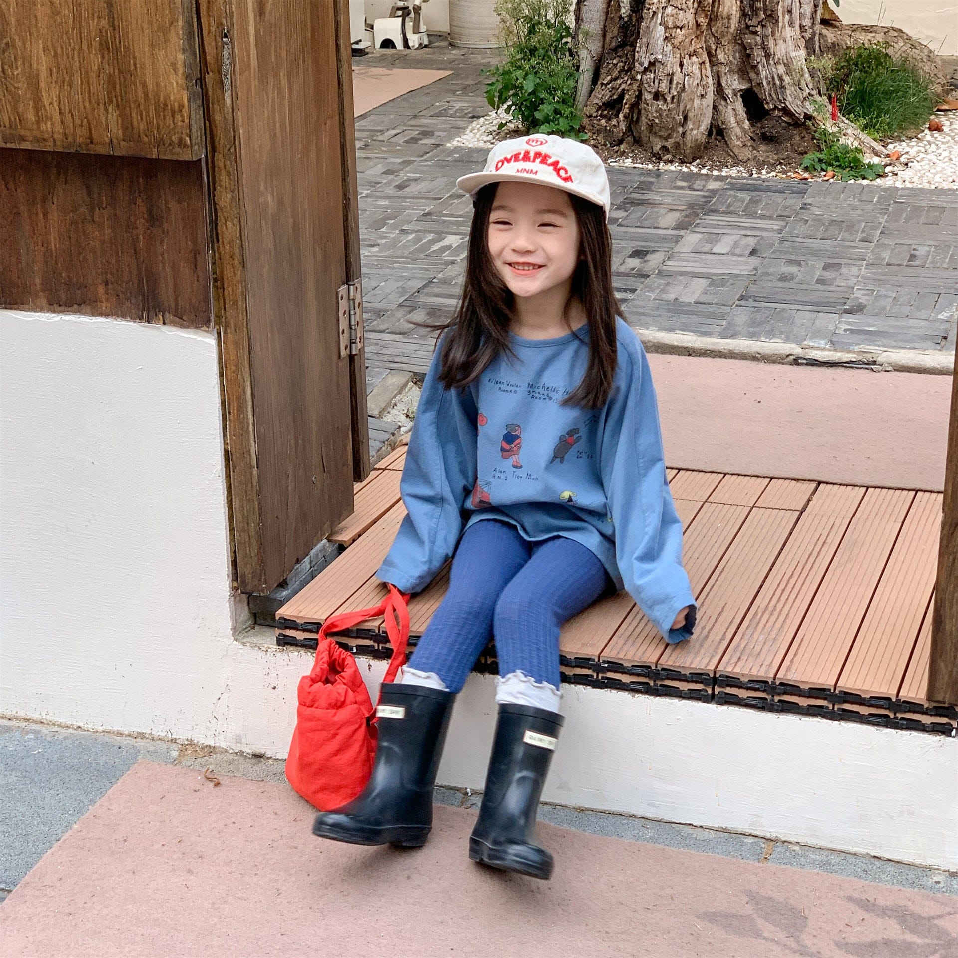 長袖Tシャツ イラストプリント長袖Tシャツ スウェット【mh0010807】