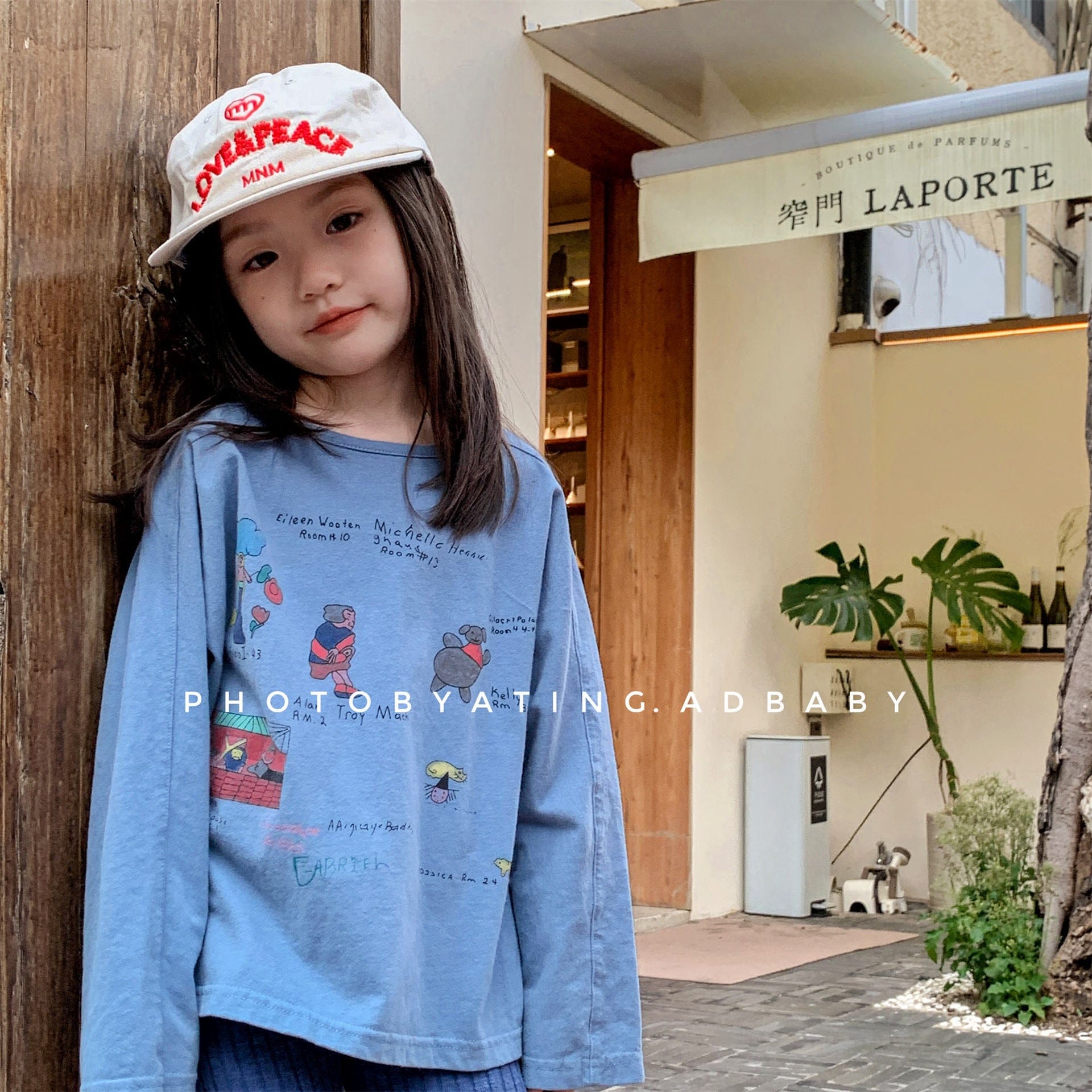 長袖Tシャツ イラストプリント長袖Tシャツ スウェット【mh0010807】