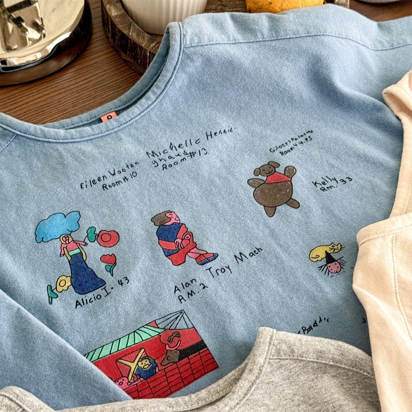 長袖Tシャツ イラストプリント長袖Tシャツ スウェット【mh0010807】