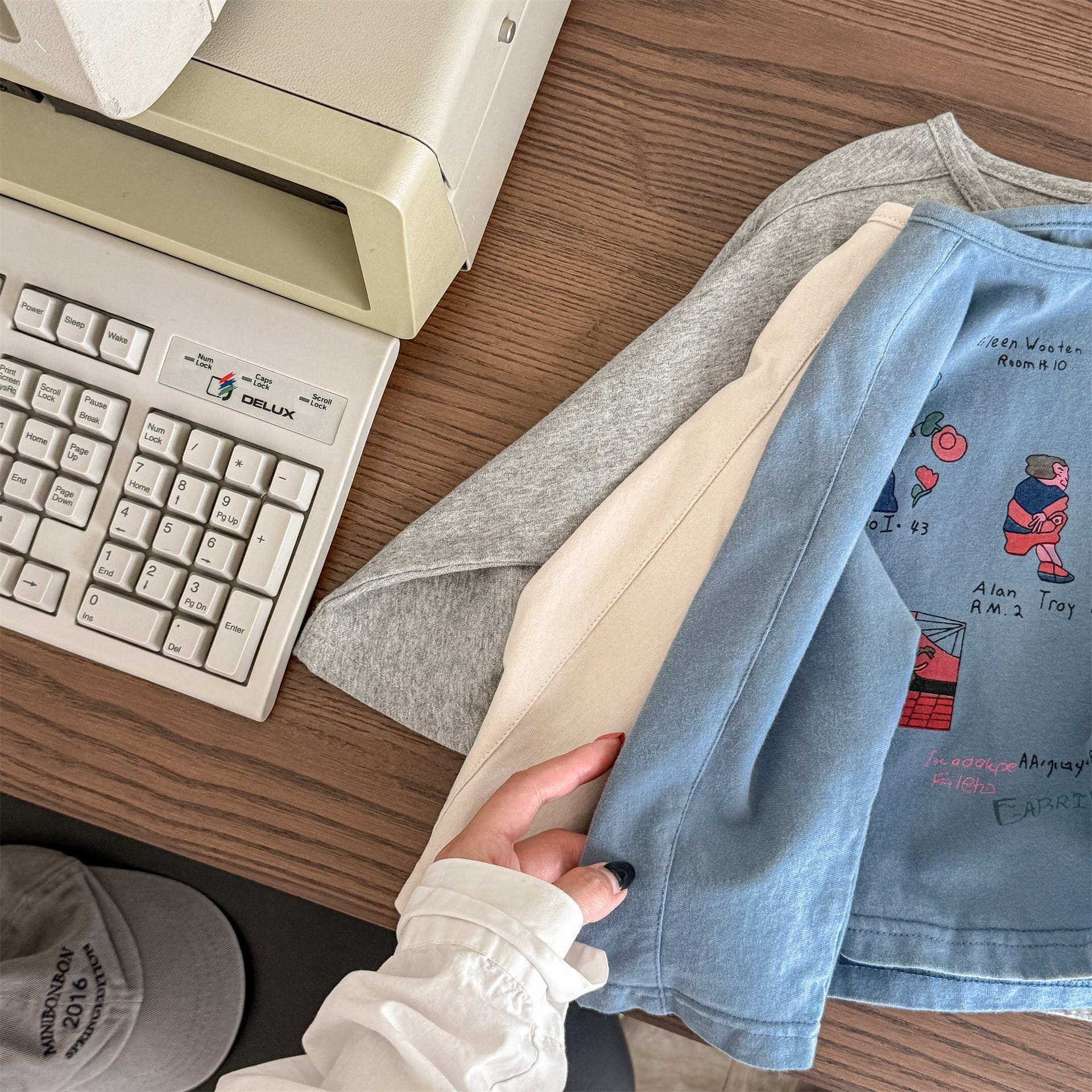 長袖Tシャツ イラストプリント長袖Tシャツ スウェット【mh0010807】