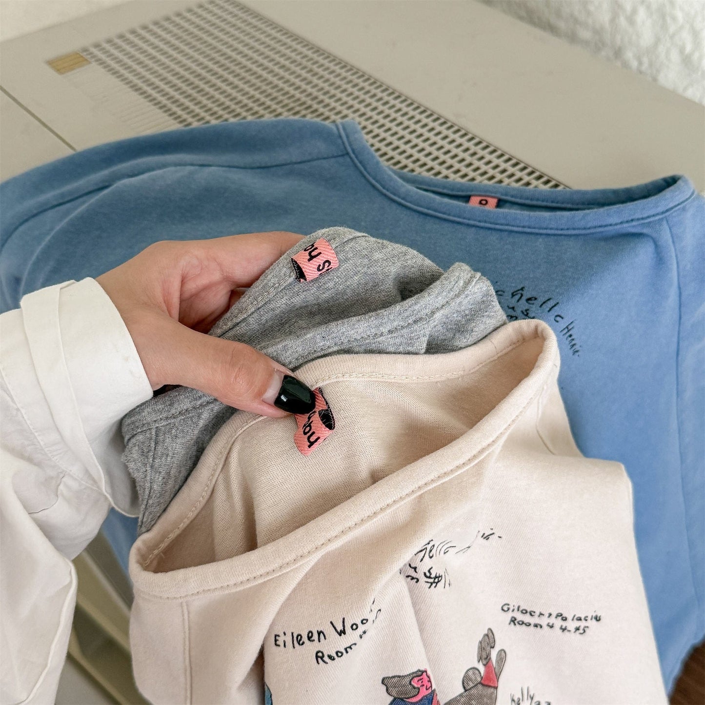 長袖Tシャツ イラストプリント長袖Tシャツ スウェット【mh0010807】