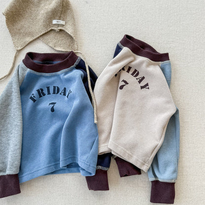 長袖Tシャツ ロゴプリント長袖スウェット ラグランTシャツ【mh0010812】