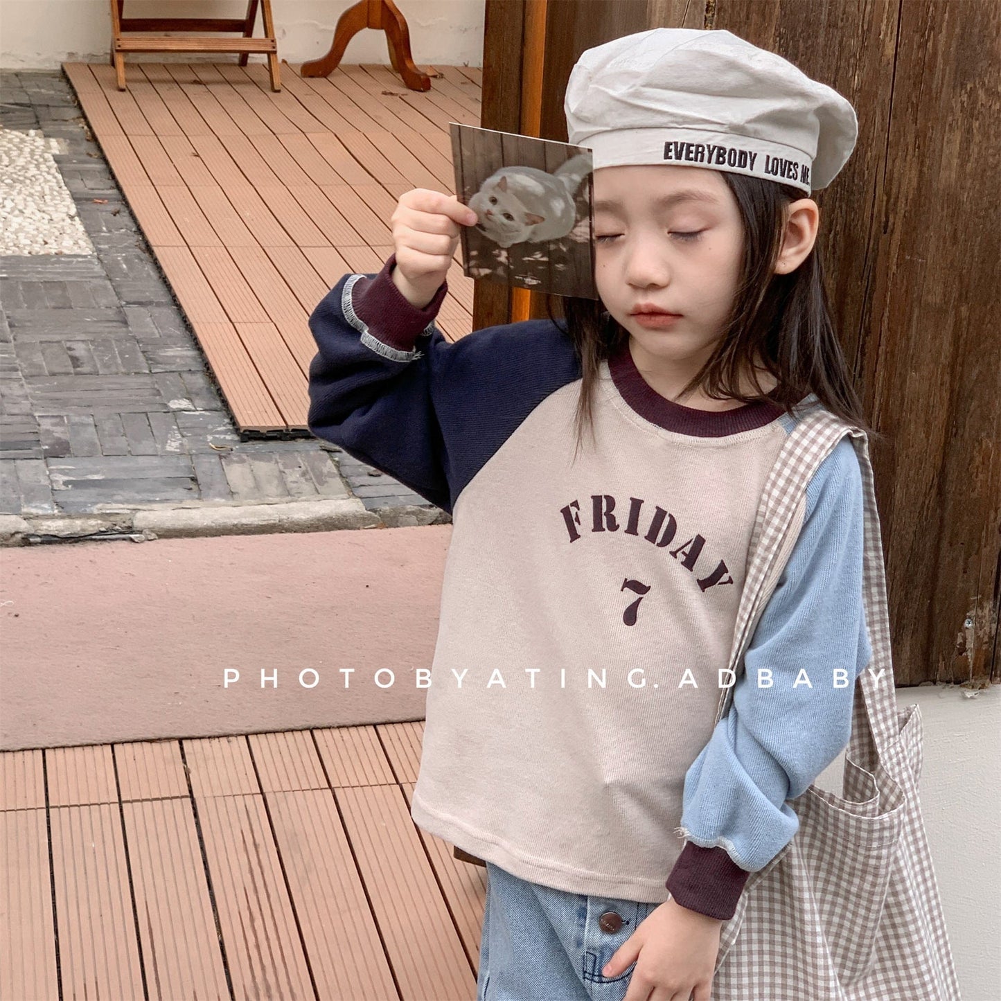 長袖Tシャツ ロゴプリント長袖スウェット ラグランTシャツ【mh0010812】