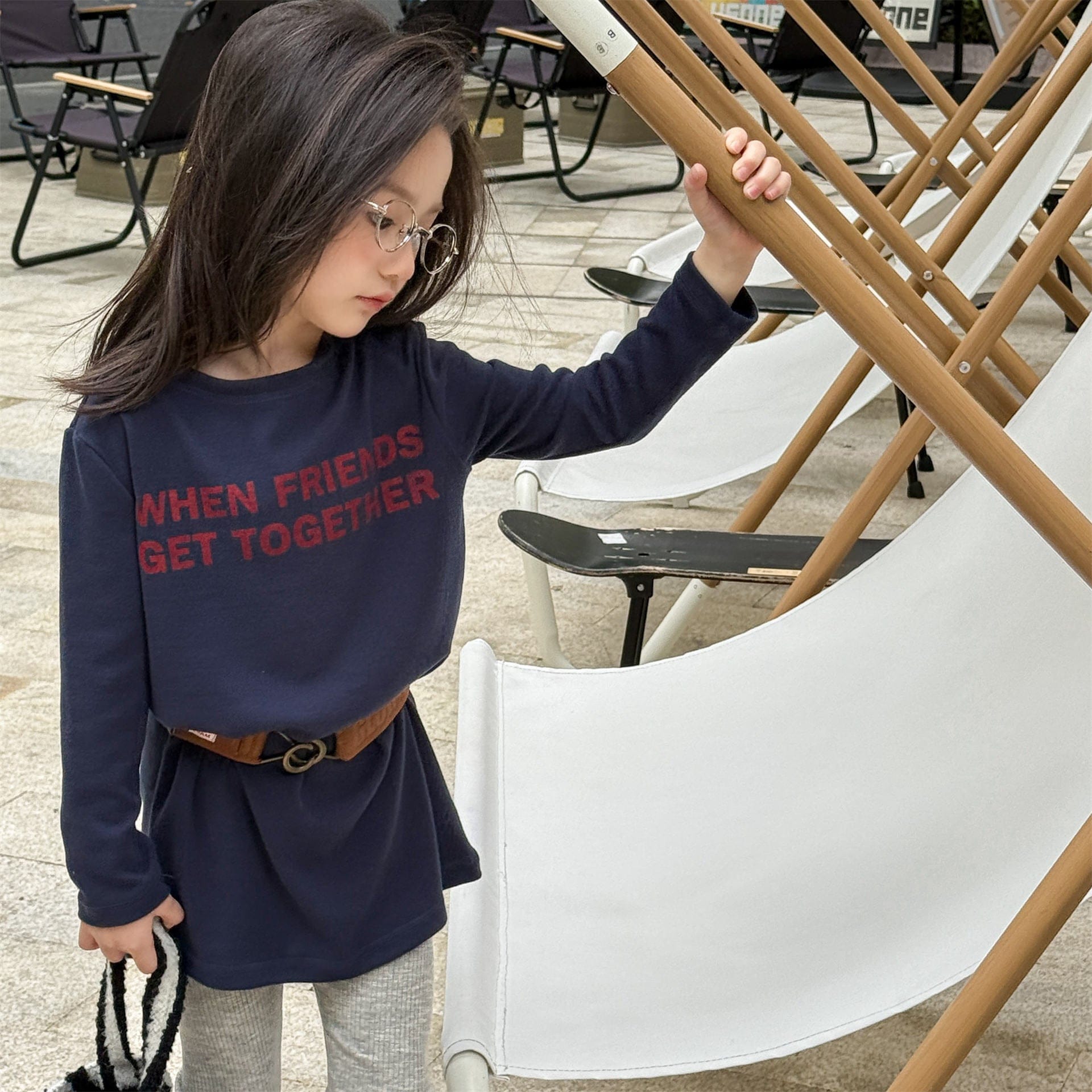 長袖Tシャツ ロゴプリント長袖Tシャツハイネックカットソー【mh0010913】