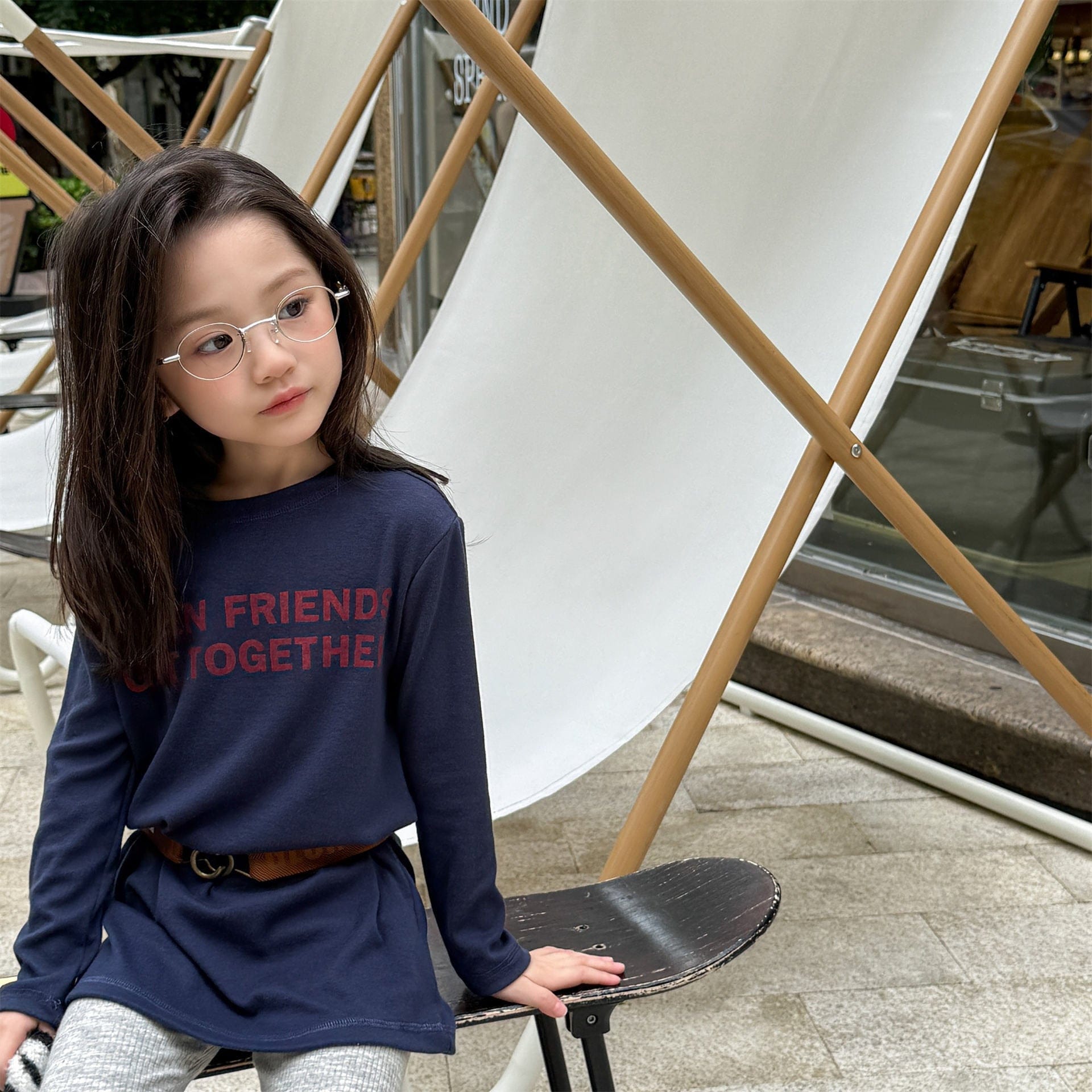 長袖Tシャツ ロゴプリント長袖Tシャツハイネックカットソー【mh0010913】