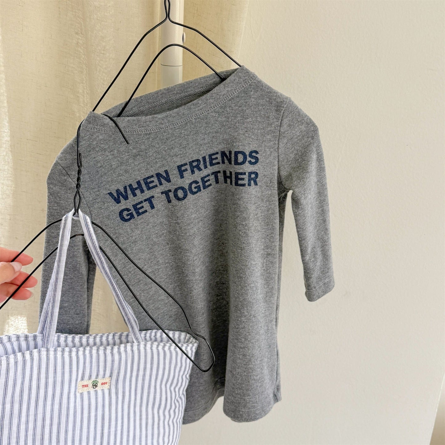 長袖Tシャツ ロゴプリント長袖Tシャツハイネックカットソー【mh0010913】