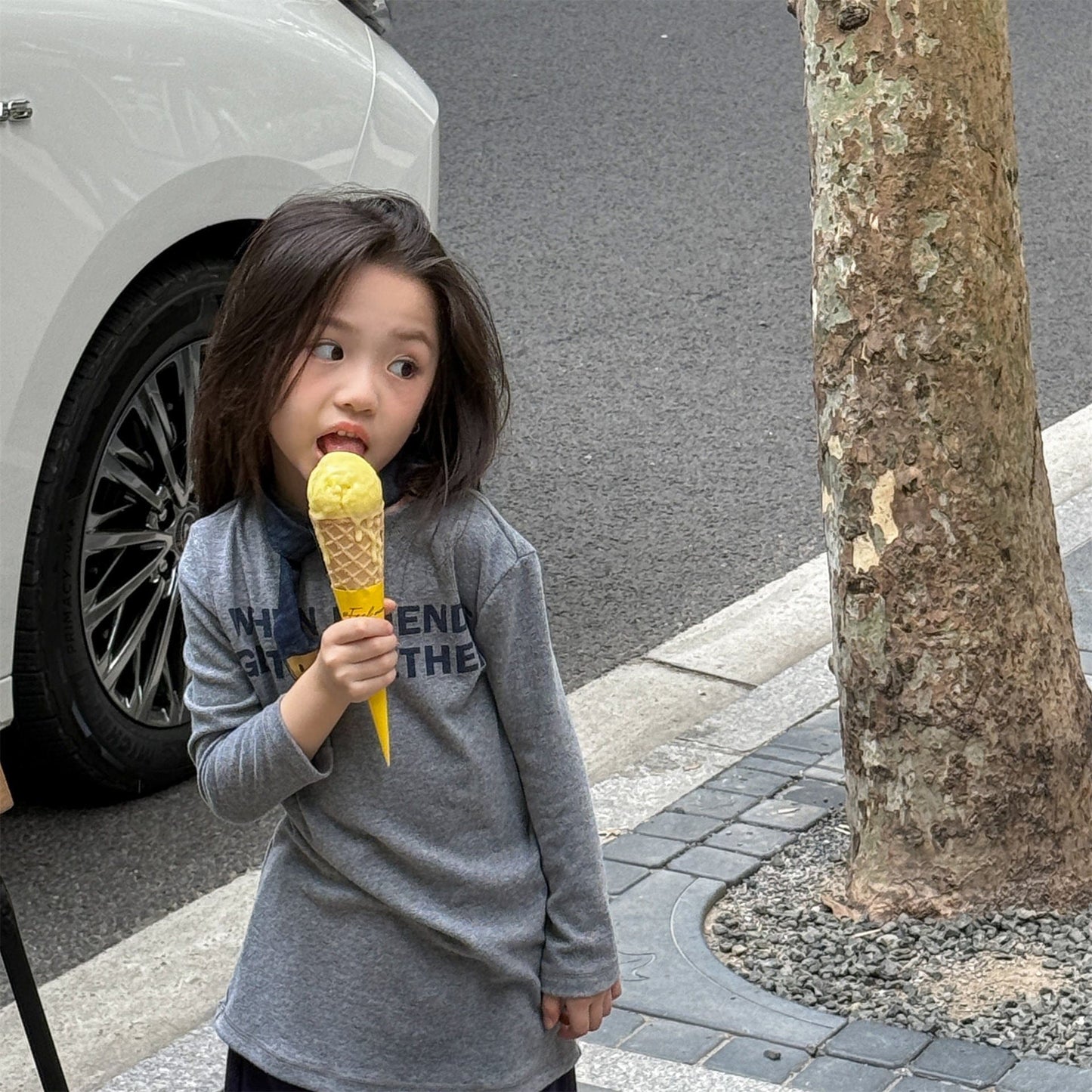 長袖Tシャツ ロゴプリント長袖Tシャツハイネックカットソー【mh0010913】